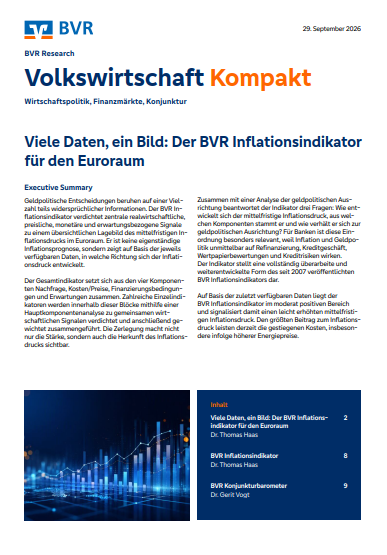 29. September 2026: Viele Daten, ein Bild: Der BVR Inflationsindikator  für den Euroraum